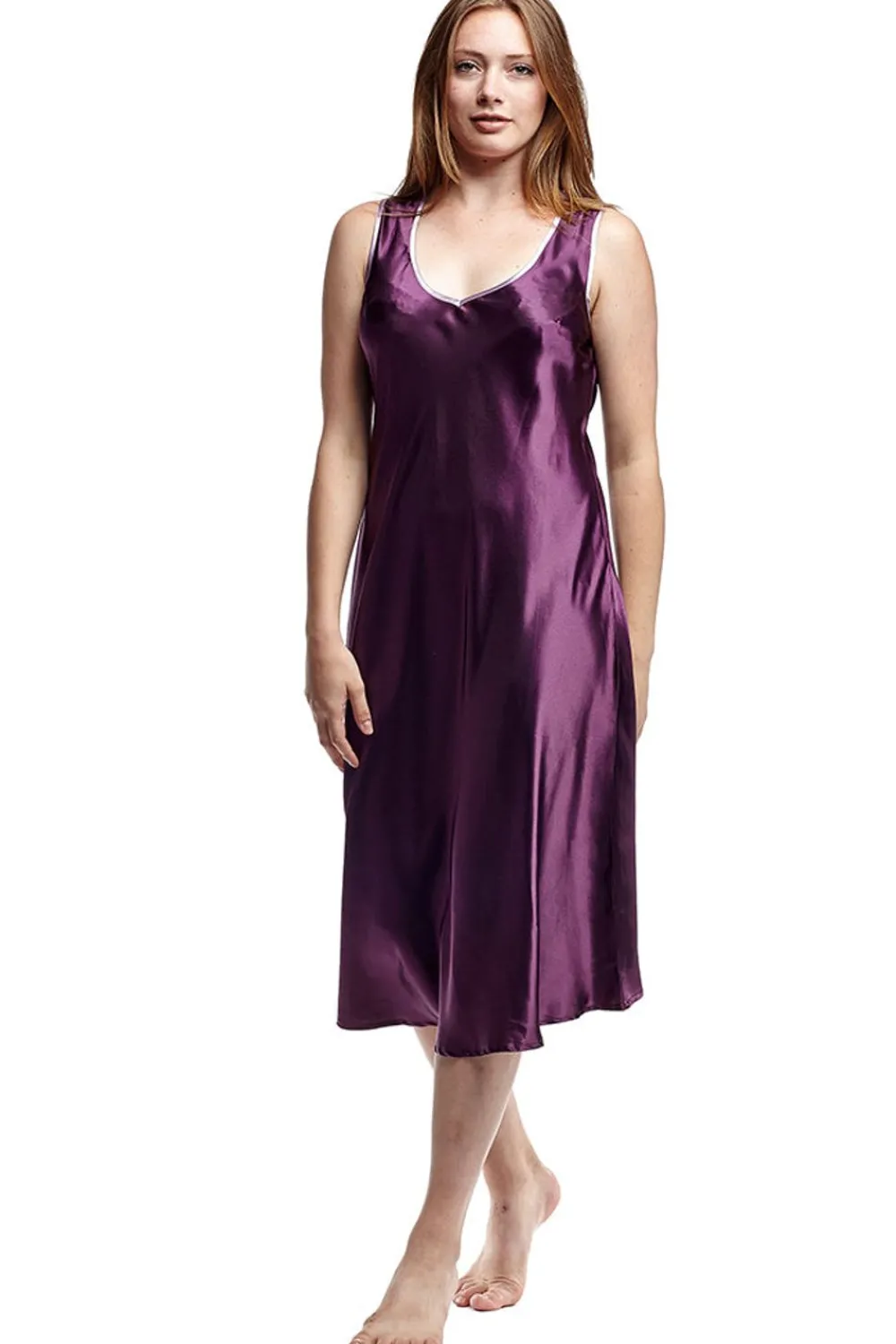 La Cera™ Vestido De Raso