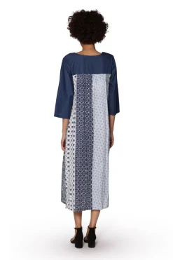 La Cera™ Vestido De Rayon Con Bordado Floral La Cera