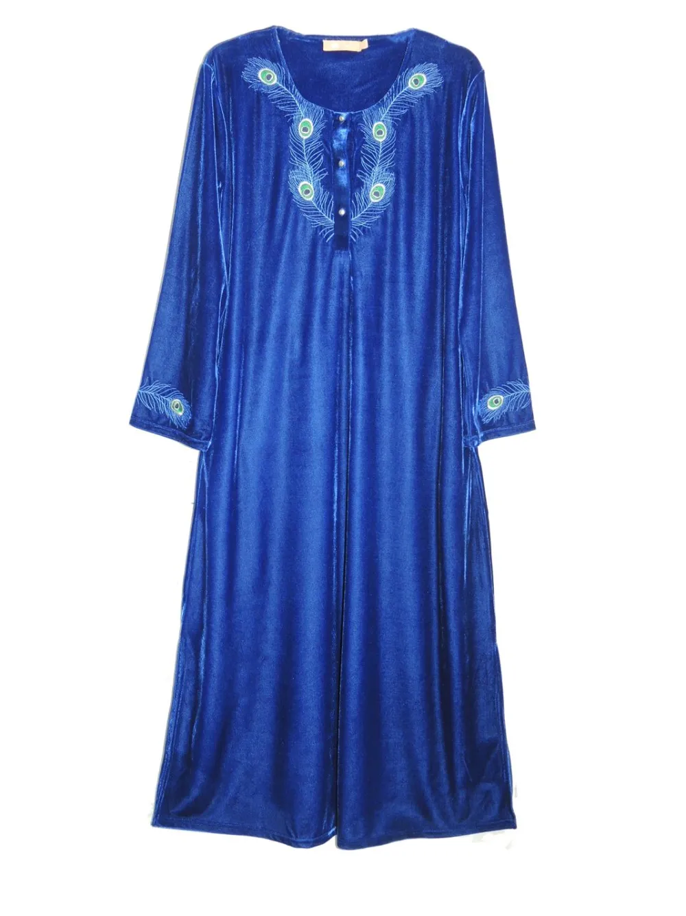 La Cera™ Vestido De Terciopelo La Cera Talla Grande