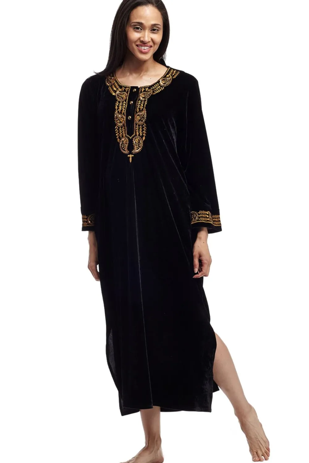 La Cera™ Vestido De Terciopelo La Cera