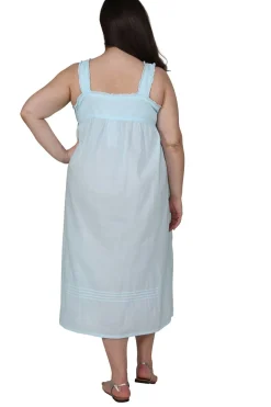 La Cera™ Vestido Estilo Pichi Sin Mangas Con Bordado De Talla Grande La Cera