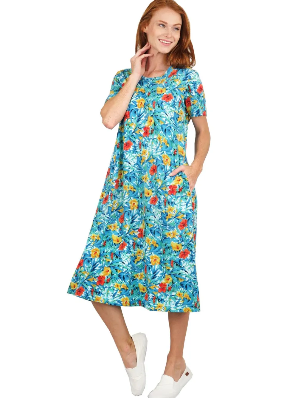 La Cera™ Vestido Evase Con Estampado Floral La Cera