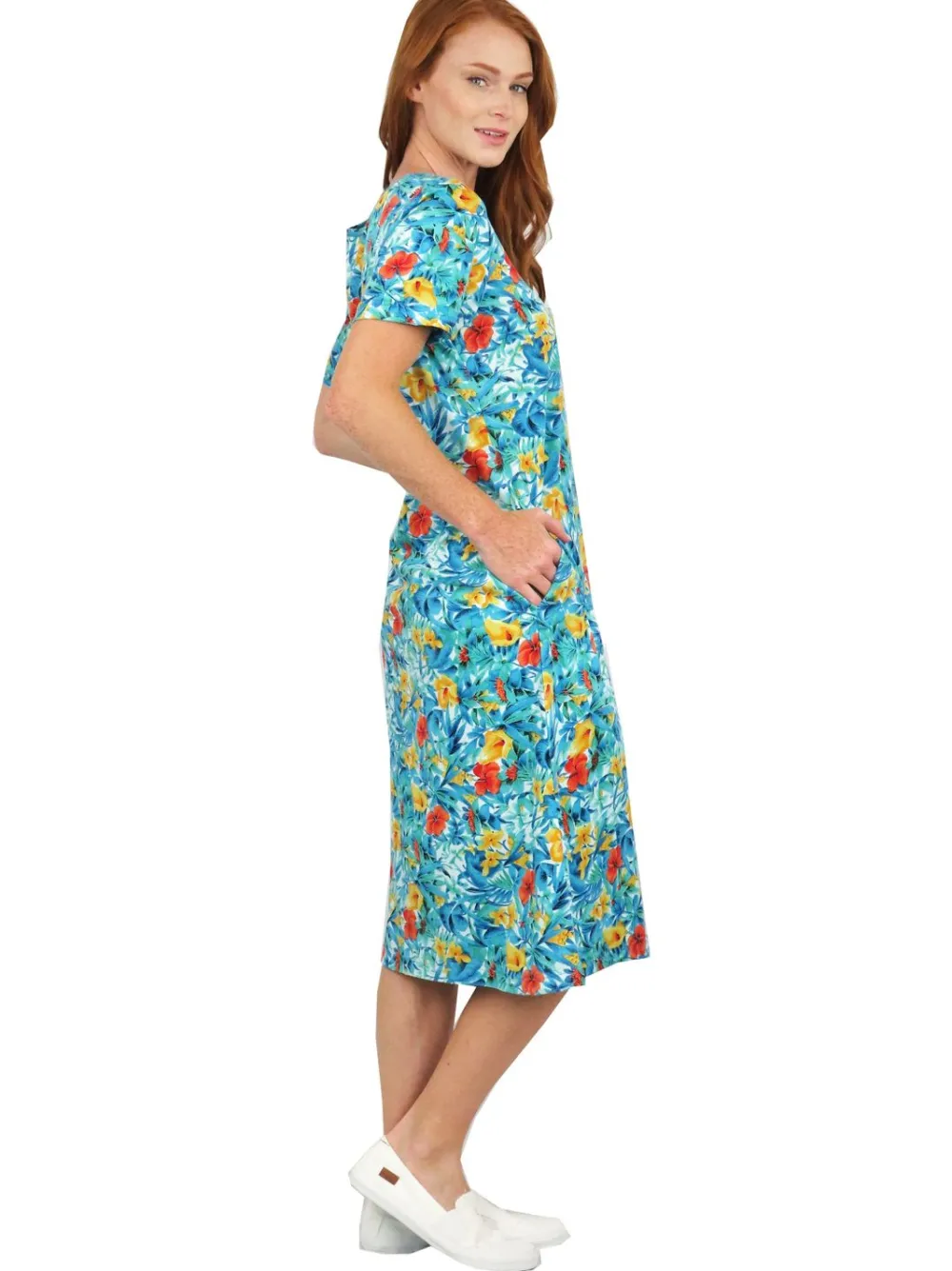 La Cera™ Vestido Evase Con Estampado Floral La Cera