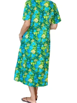 La Cera™ Vestido Evase Con Estampado Floral La Cera - Talla Grande