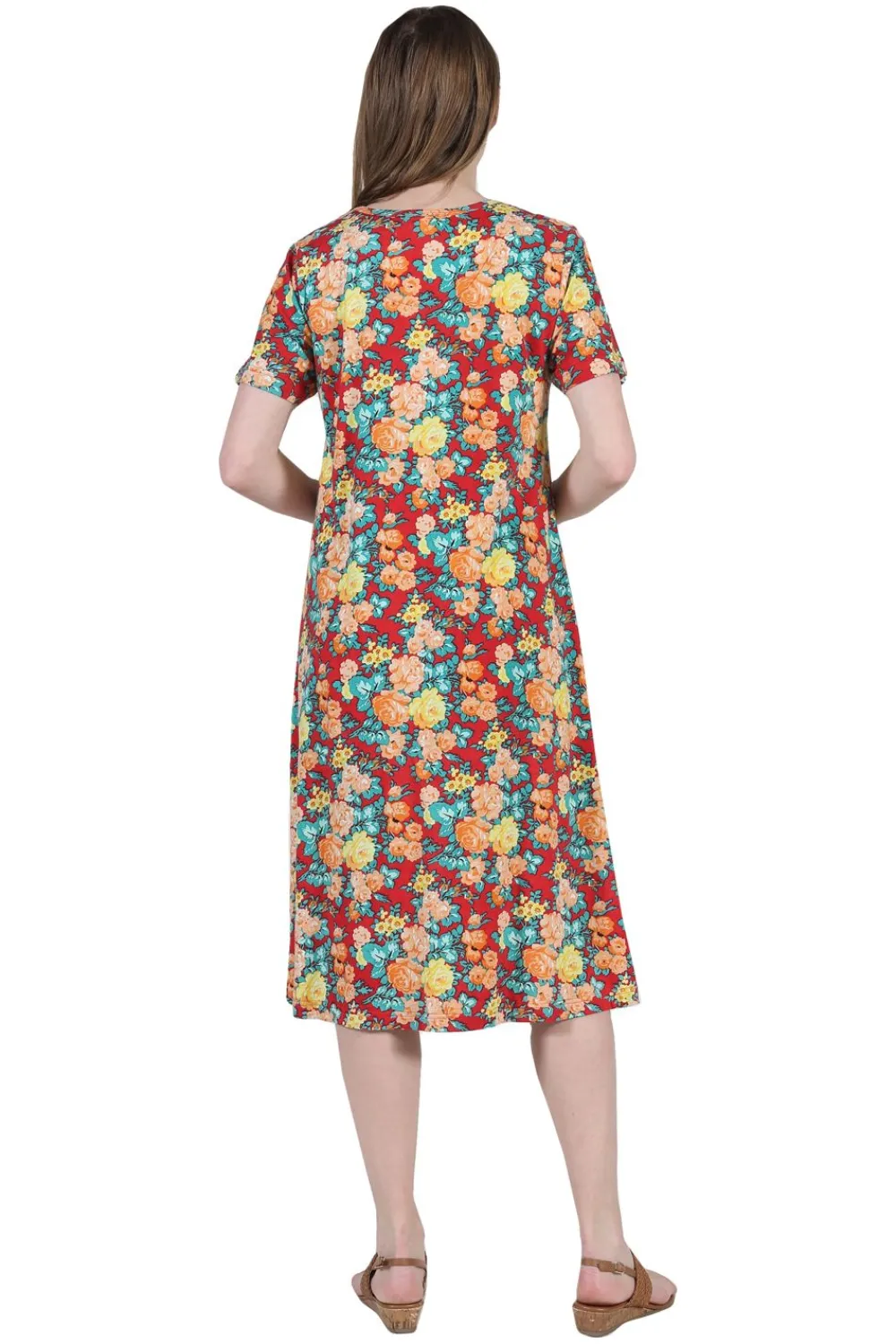 La Cera™ Vestido Evase Con Estampado Floral La Cera