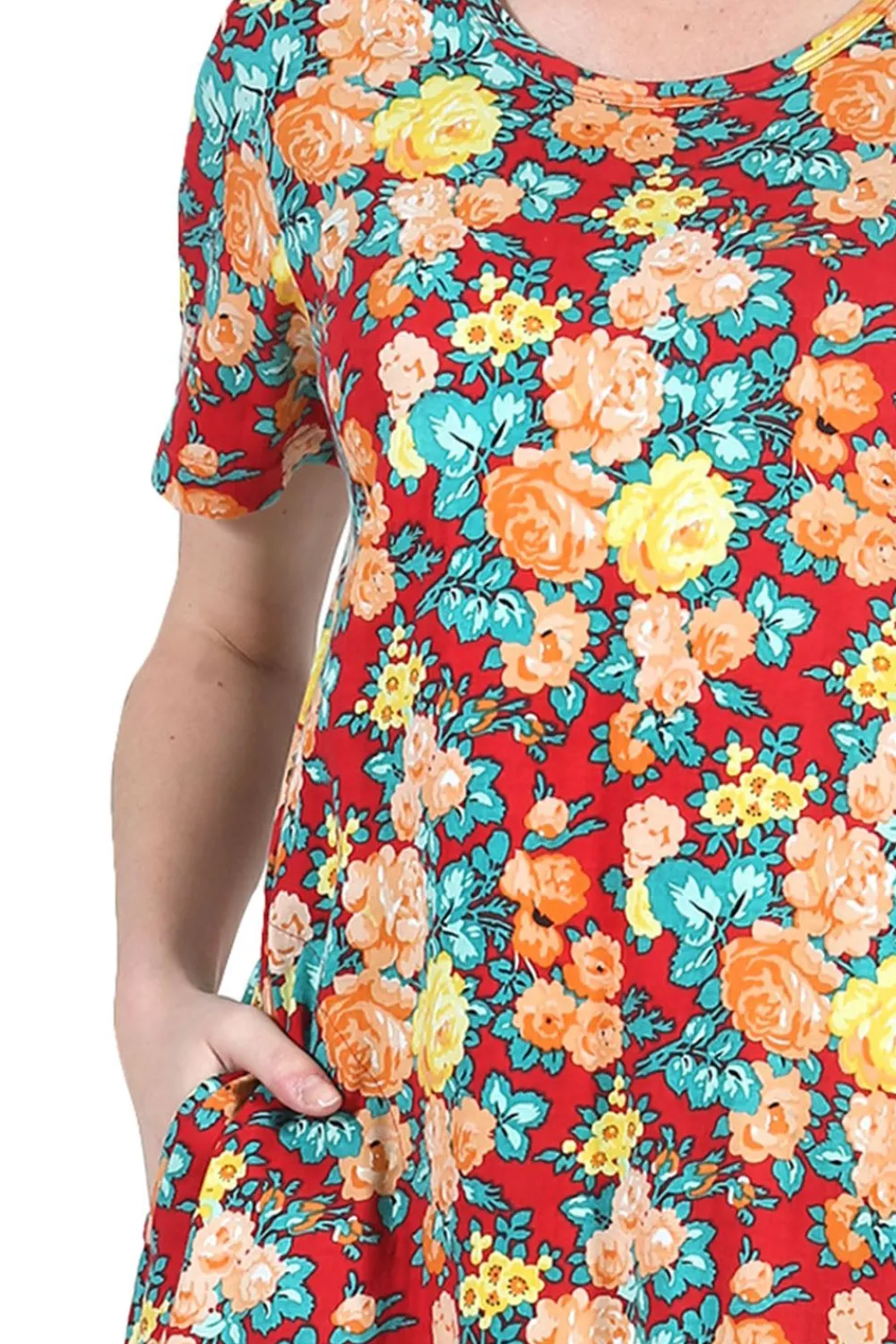 La Cera™ Vestido Evase Con Estampado Floral La Cera