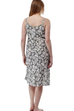 La Cera™ Vestido Floral De Rayon Salvia