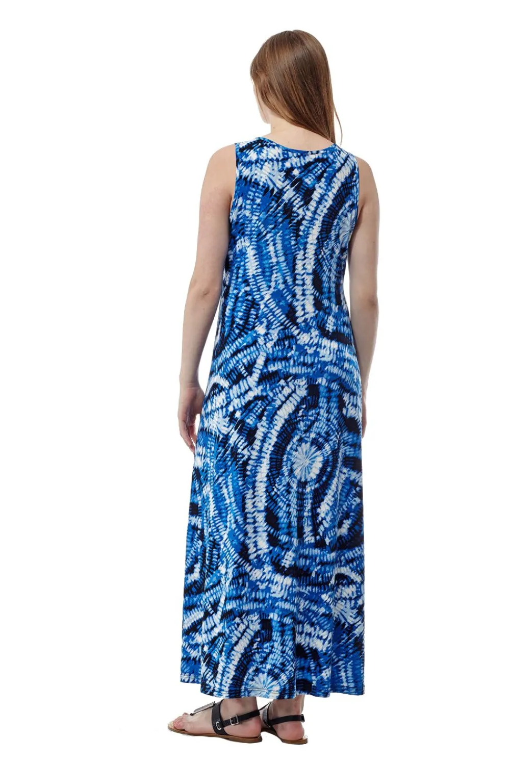 La Cera™ Vestido Largo Con Estampado Tie-Dye Y Paisley De La Cera