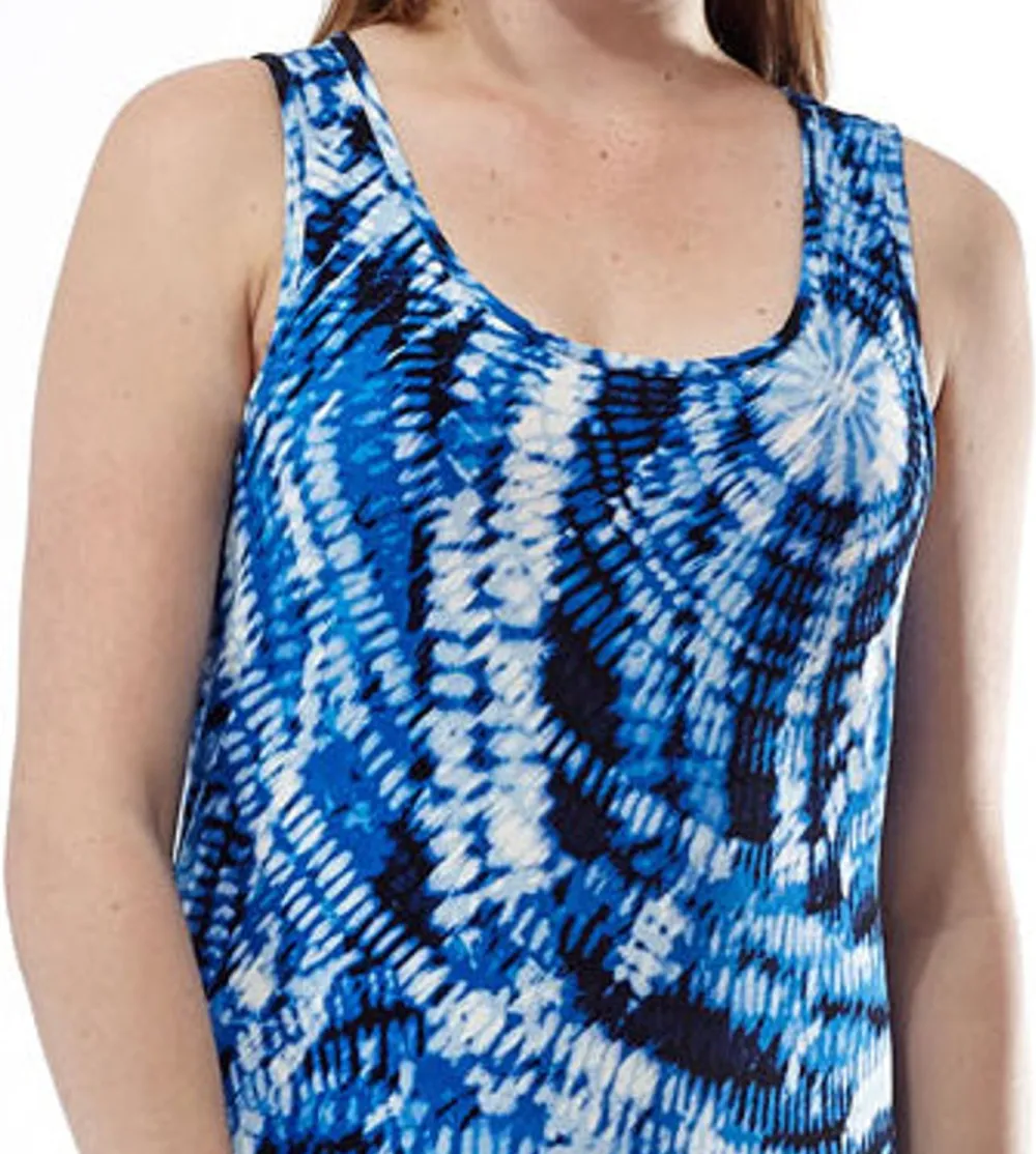 La Cera™ Vestido Largo Con Estampado Tie-Dye Y Paisley De La Cera