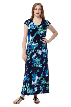 La Cera™ Vestido Largo Con Estampado Floral Y Paisley De La Cera