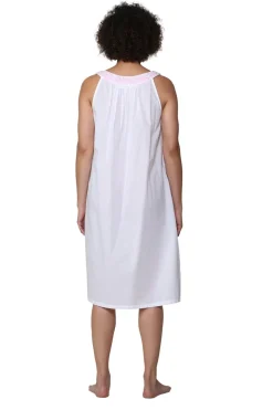 La Cera™ Vestido Sin Mangas Con Bordado En Contraste De La Cera