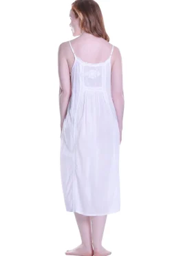 La Cera™ Vestido Sin Mangas Con Canesu Y Pechera Bordado De La Cera