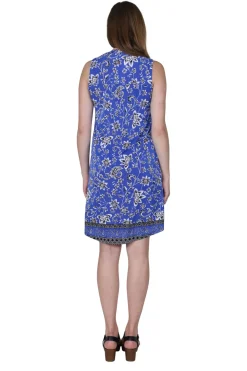 La Cera™ Vestido Sin Mangas Con Estampado De Bordes