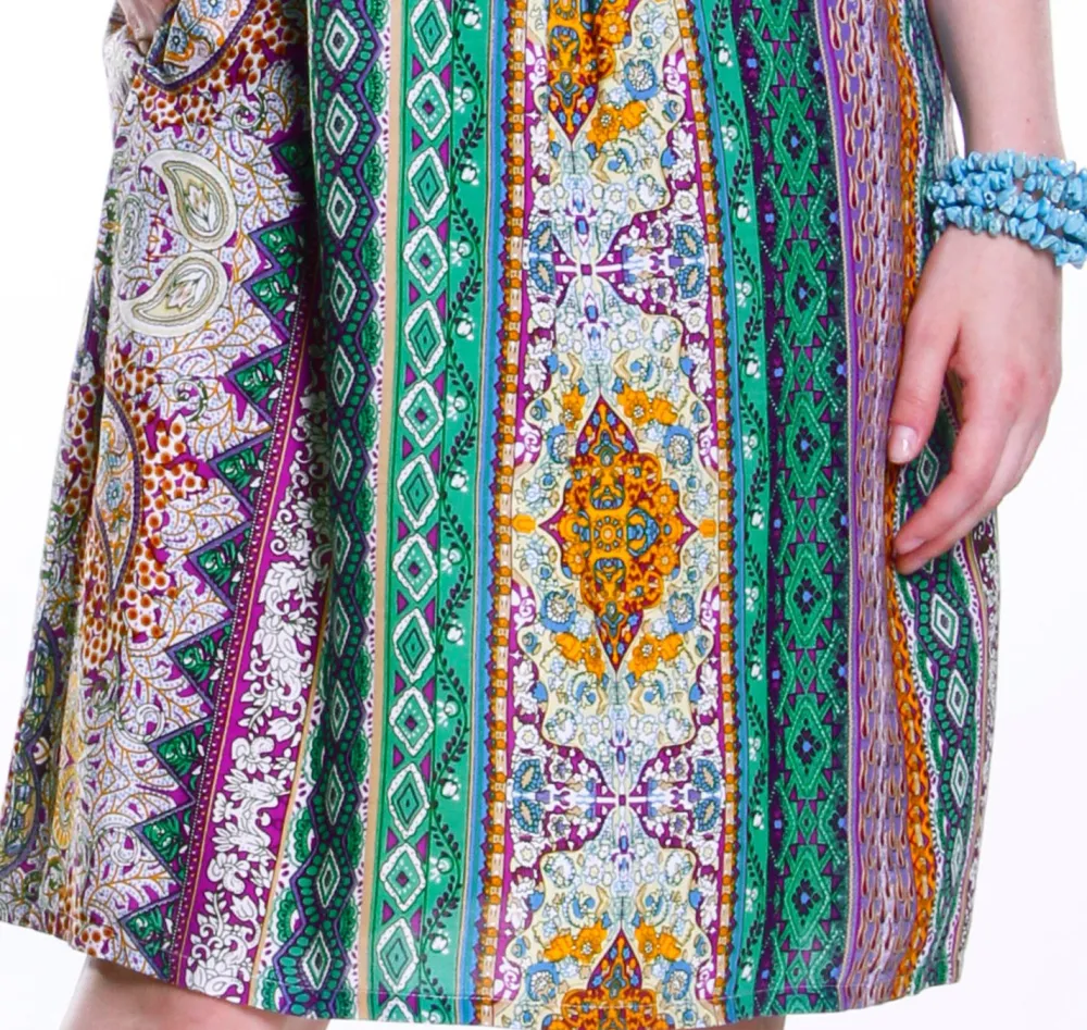 La Cera™ Vestido Sin Mangas Con Estampado Multiple De La Cera