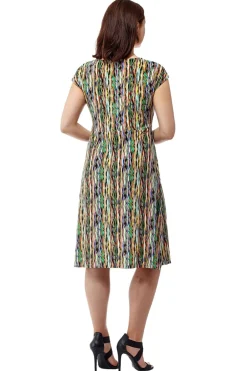 La Cera™ Vestido Sin Mangas Con Estampado Abstracto De La Cera