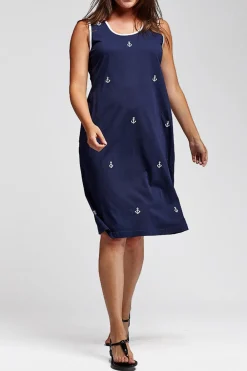 La Cera™ Vestido Sin Mangas Con Estampado De Ancla