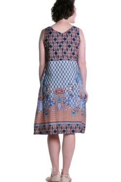 La Cera™ Vestido Sin Mangas Con Estampado Multicolor La Cera