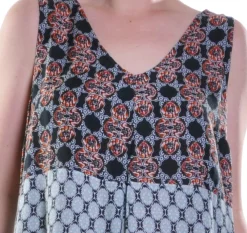 La Cera™ Vestido Sin Mangas Con Estampado Multicolor La Cera