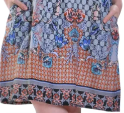 La Cera™ Vestido Sin Mangas Con Estampado Multicolor La Cera