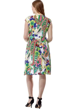 La Cera™ Vestido Sin Mangas Con Estampado Floral Paisley De La Cera