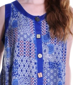 La Cera™ Vestido Sin Mangas De Talla Grande Con Patchwork De La Cera